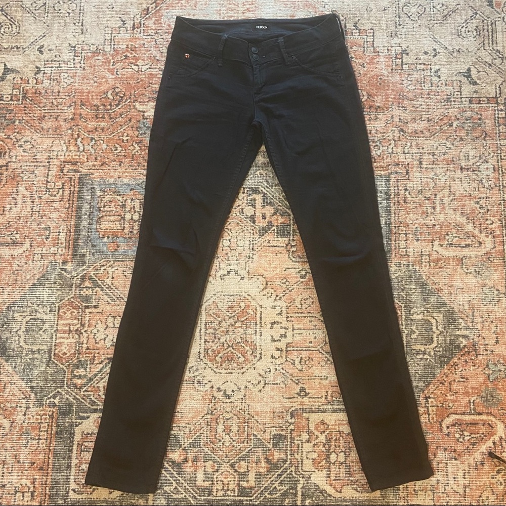 HUDSON Collin Skinny Jeans in Midnight